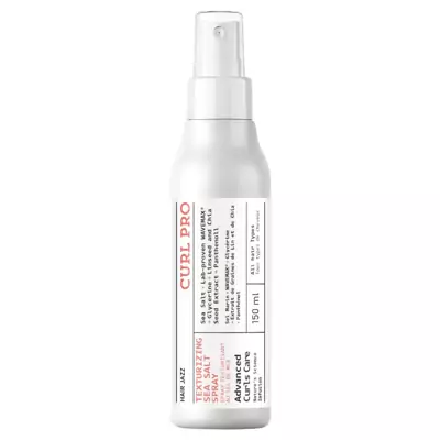 Zeezoutspray die extra sterke en indrukwekkende krullen vormt voor alle haartypen.